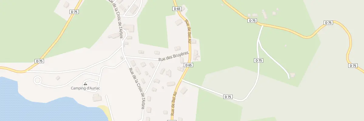 Plan du 1 Rue des Bruyeres à Auriac