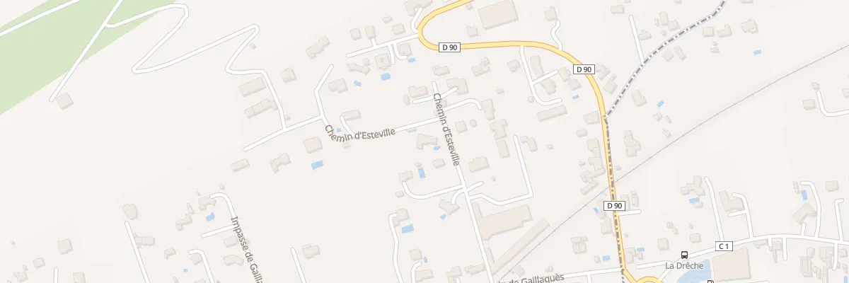 Plan du 16 Che d’Esteville à Albi