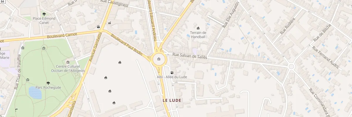 Plan du 2 Rue Salvan de Salies à Albi