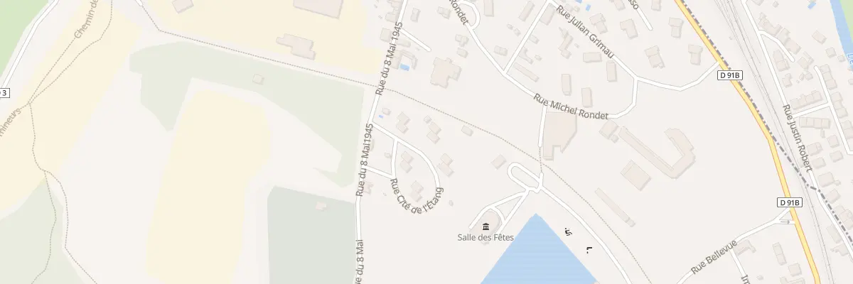 Plan du 3 Rue Pablo Neruda à Blaye-les-Mines