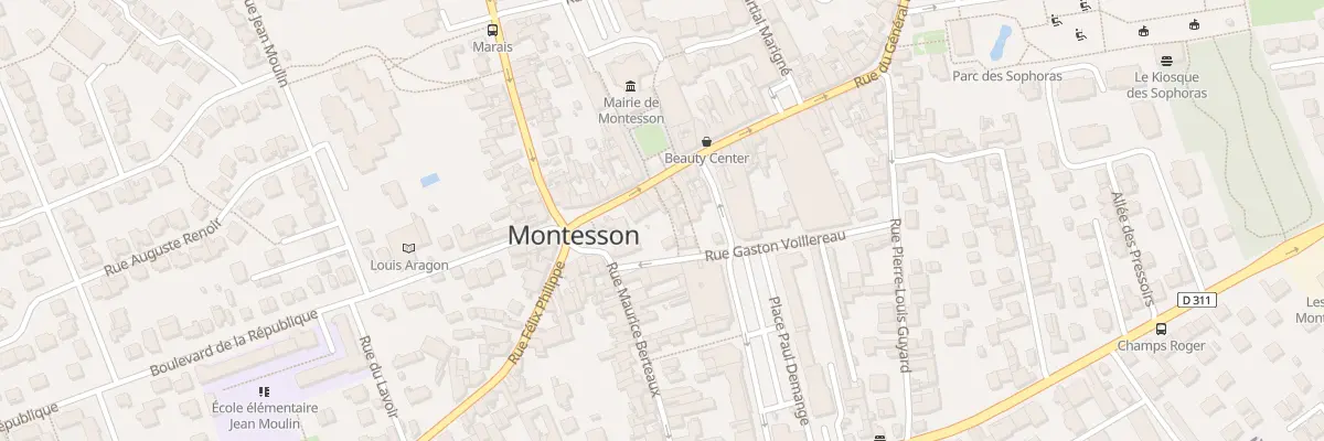 Plan du 3 Rue Gaston Voillereau à Montesson