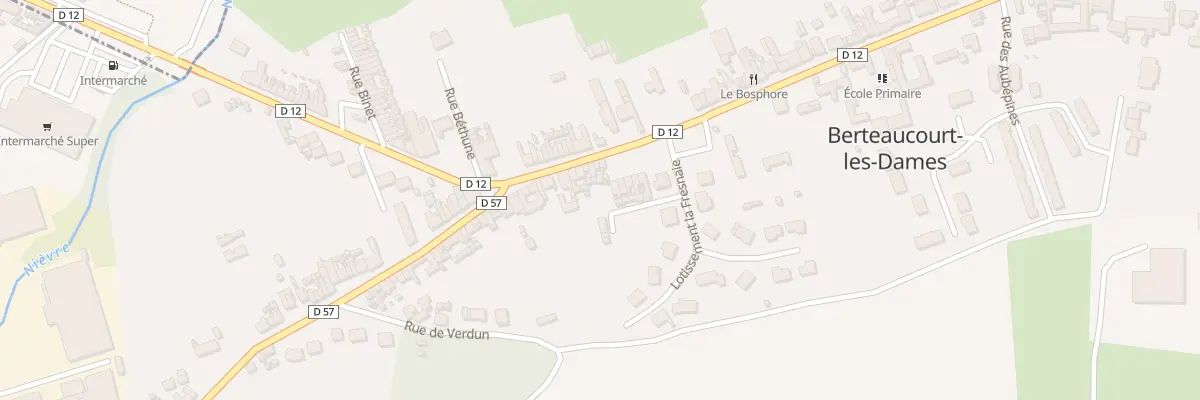 Plan du 75 Rue Eugène Létocart à Berteaucourt-les-Dames