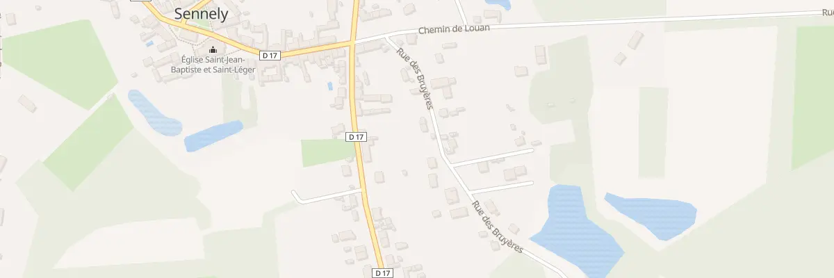 Plan du 4 Rue des Bruyeres à Sennely