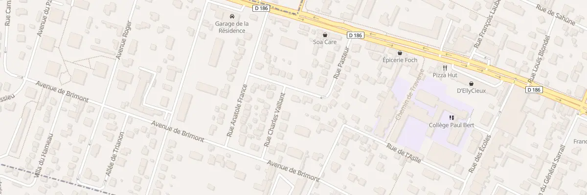 Plan du 1 Rue Charles Vaillant à Chatou