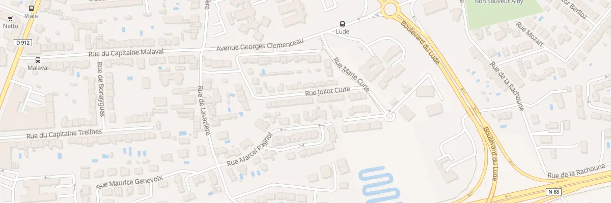 Plan du 20 Rue Joliot Curie à Albi