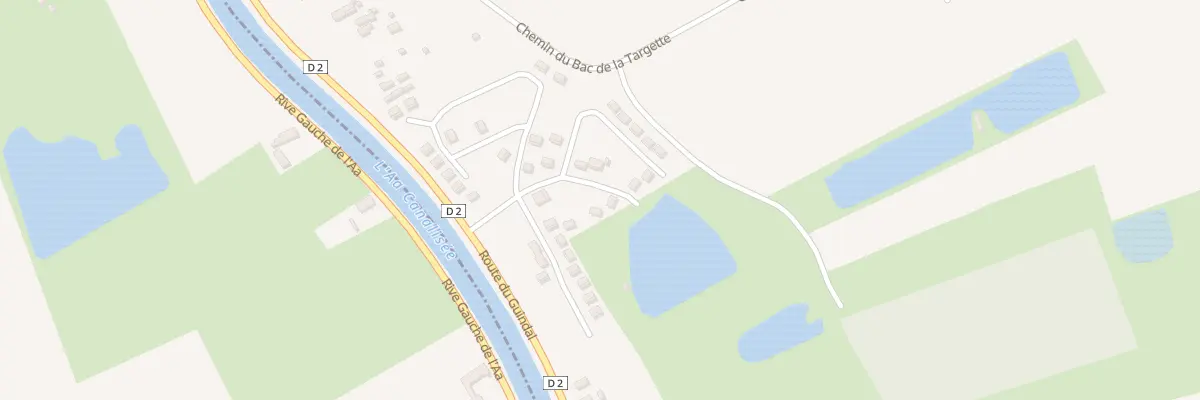 Plan du 3400 Rte du Guindal à Bourbourg