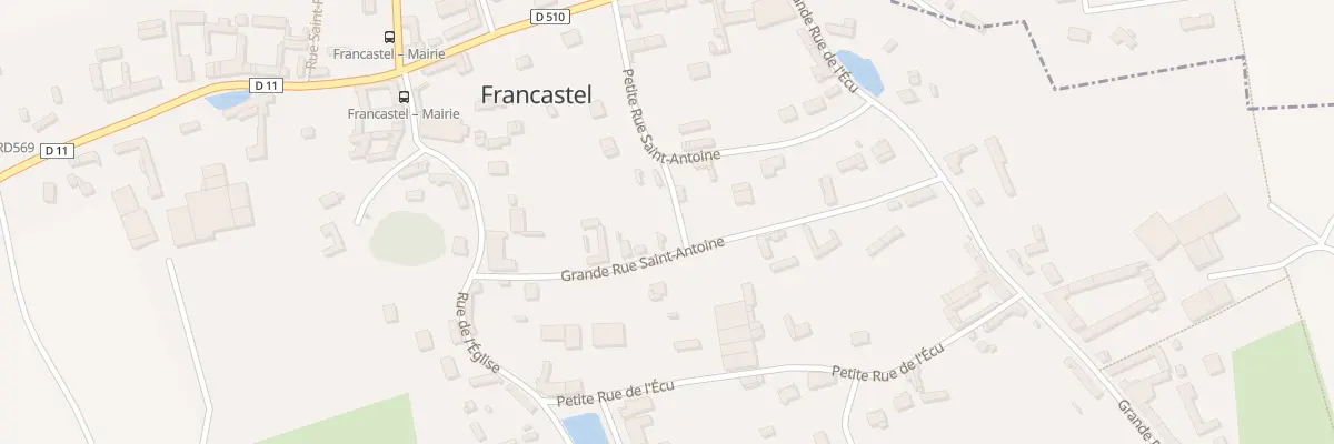 Plan du 7 Gr Grande Rue St Antoine à Francastel