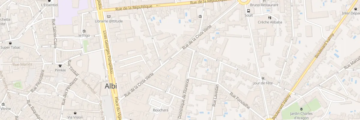 Plan du 53 Rue de la Croix Verte à Albi