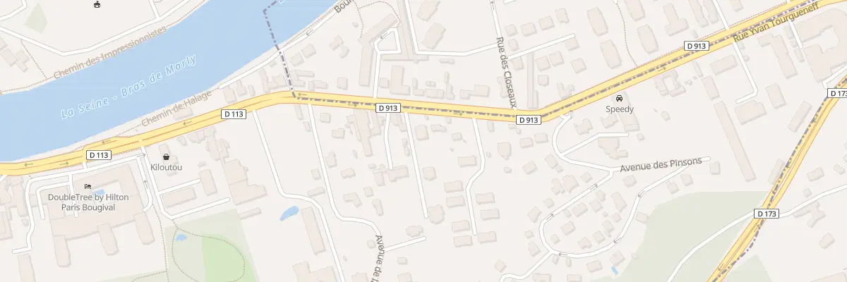 Plan du 38B Rue Yvan Tourgueneff à Bougival
