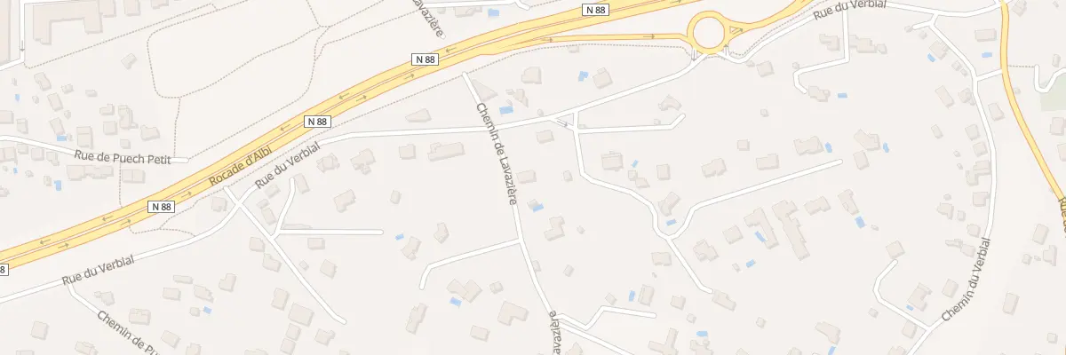 Plan du 3 Che de Lavazière à Albi