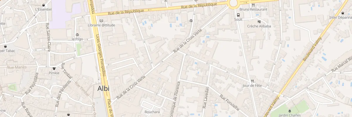 Plan du 47 Rue de la Croix Verte à Albi