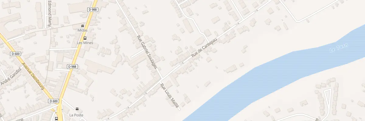 Plan du 81 Rue de Cantepau à Albi