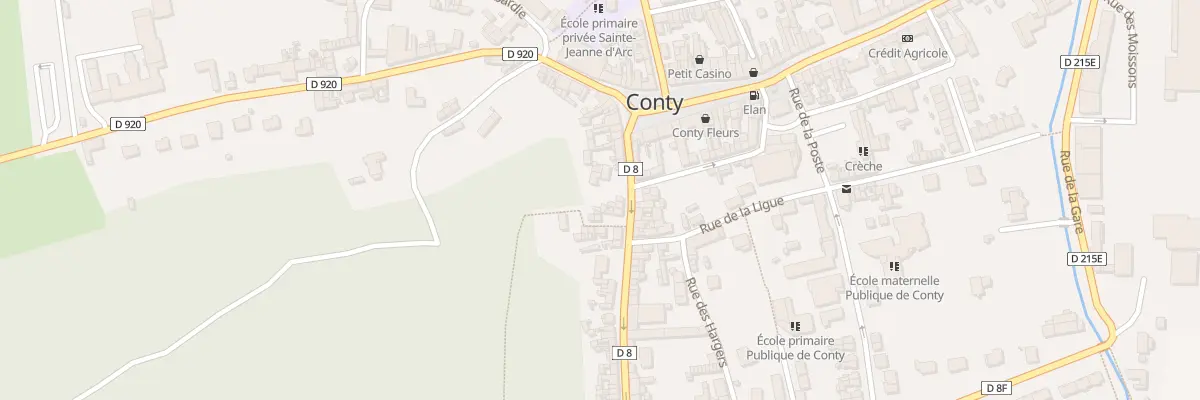 Plan du 8 Rue du Gen Debeney à Conty