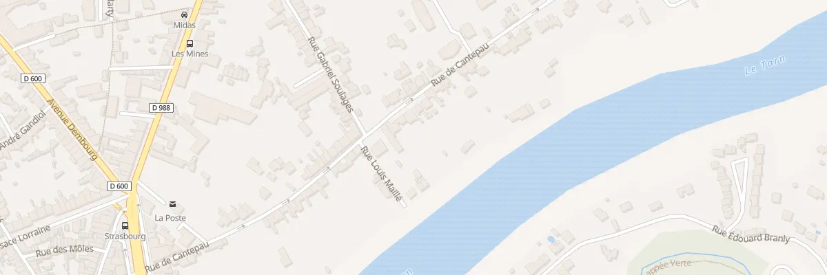 Plan du 66 Rue de Cantepau à Albi
