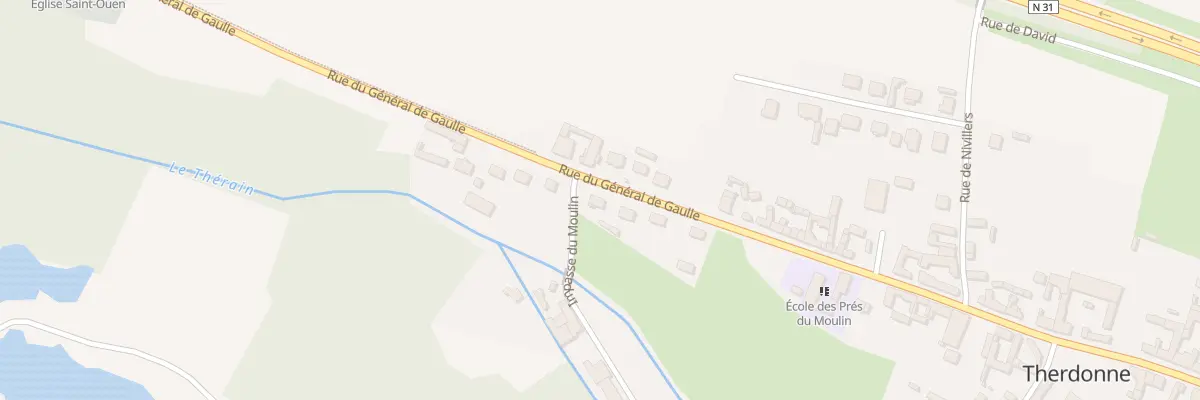 Plan du 6 Rue du Général de Gaulle à Therdonne