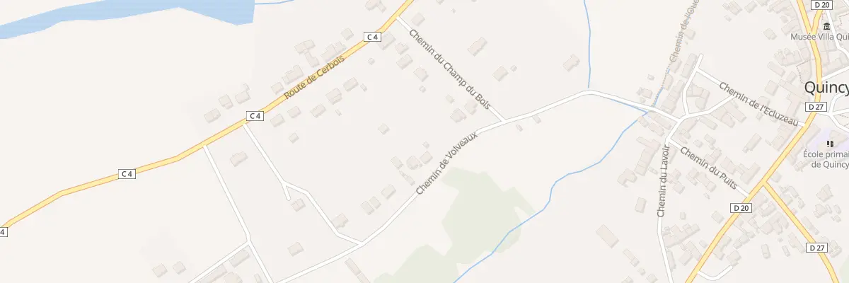 Plan du 4T Chem de Volveaux à Quincy