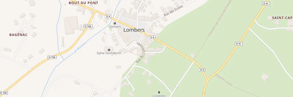 Plan du 1 Rue de la Fontaine à Lombers