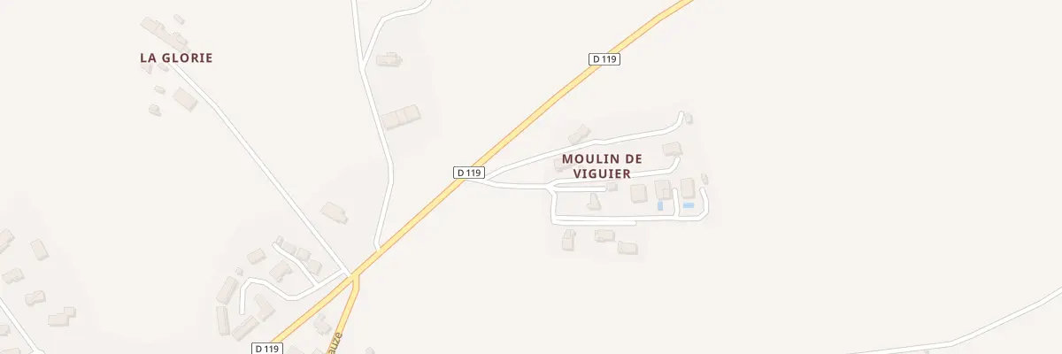 Plan de Moulin de Viguier à Montréal