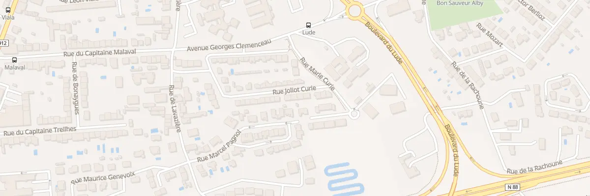 Plan du 26 Rue Joliot Curie à Albi
