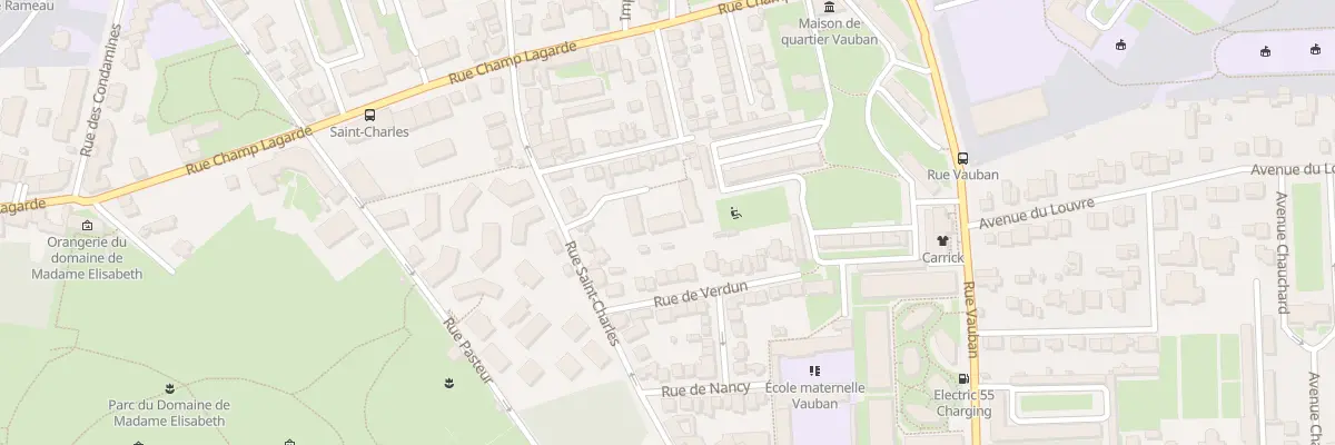 Plan du 14T Rue Saint Charles à Versailles