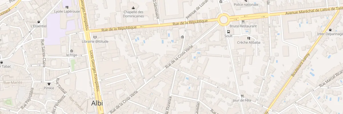 Plan du 38 Rue de la Croix Verte à Albi