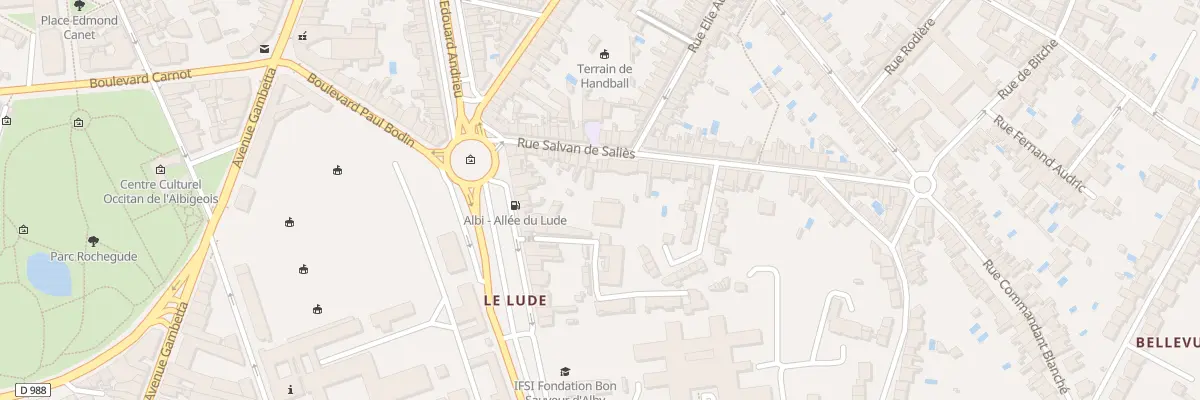 Plan du 24 Rue Antoinett Salvan de Salies à Albi