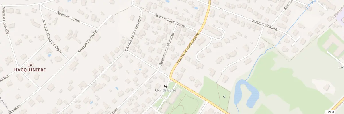 Plan du 72 Rue de la Hacquinière à Bures-sur-Yvette