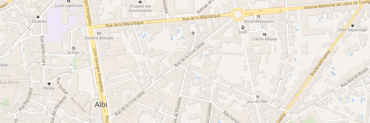 Plan du 39 Rue de la Croix Verte à Albi