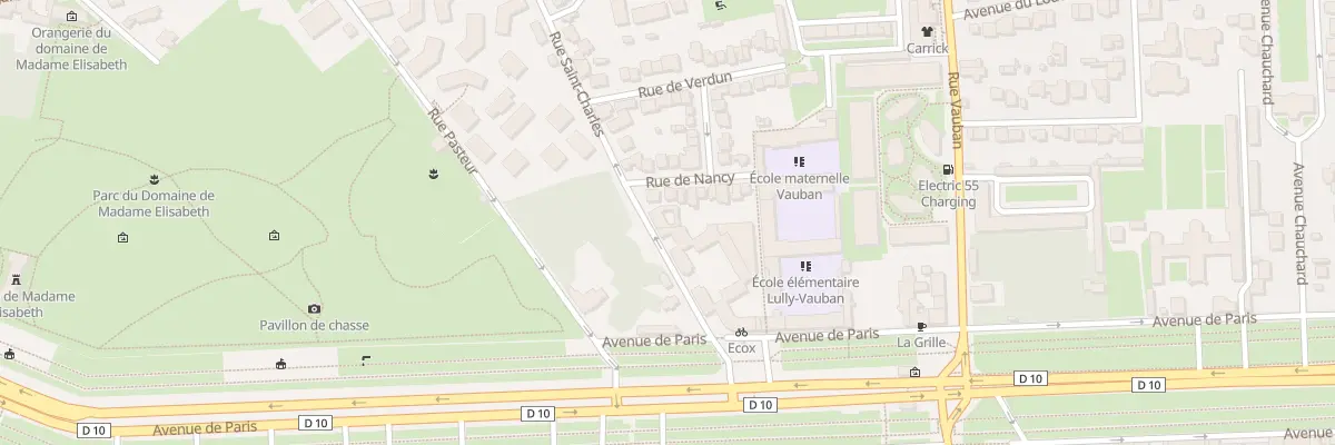 Plan du 4 Rue Saint Charles à Versailles