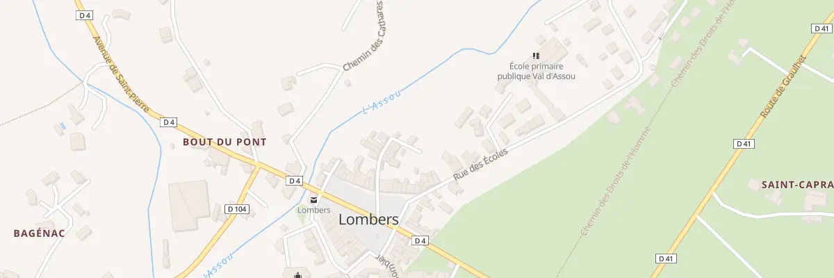 Plan du 7 Imp de l’Assou à Lombers