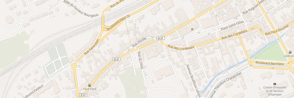 Plan du 1 Rue du Filoir à Étampes