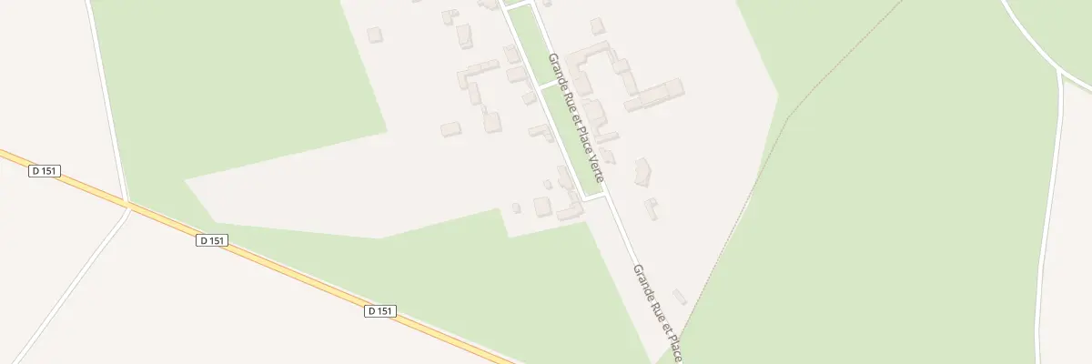 Plan du 34 Grande Rue et Pce Verte à Francastel