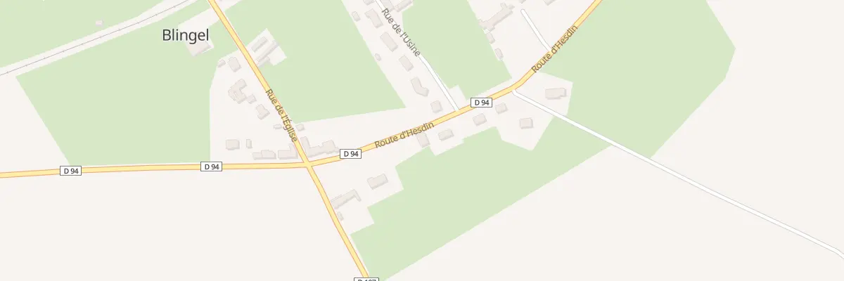 Plan du 4 Rte d’Hesdin à Blingel
