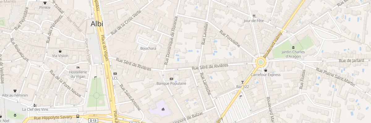 Plan du 34 Rue Séré de Rivières à Albi