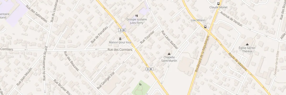 Plan du 126 Rue du Gen Leclerc à Chatou