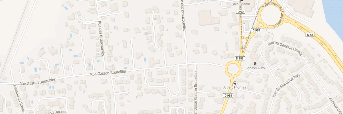 Plan du 47 Rue Gaston Bouteiller à Albi