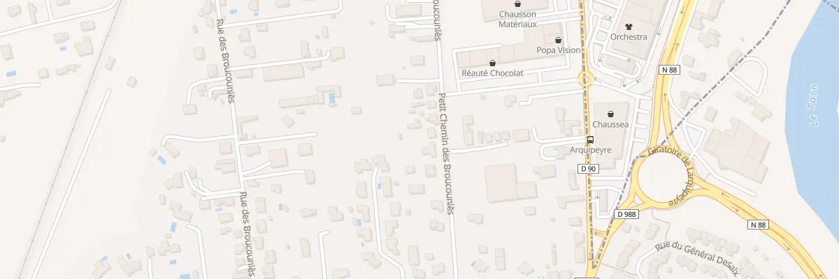 Plan du 19 Petit Chem des Broucounies à Albi