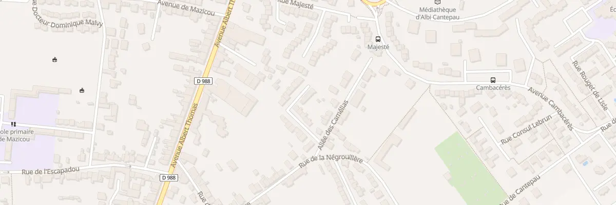 Plan du 14 All des Rosiers à Albi