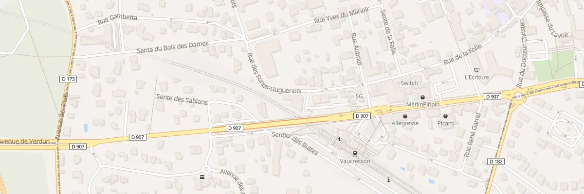 Plan du 11 Rue des Fonds Huguenots à Vaucresson