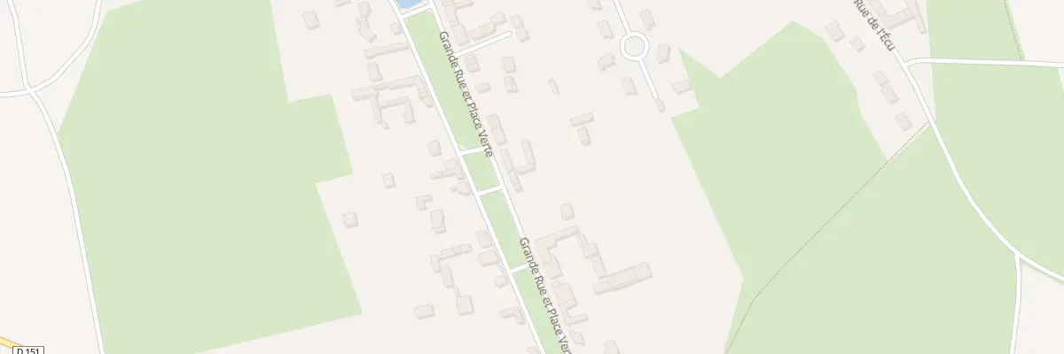 Plan du 17 Gr Grande Rue et Pce Verte à Francastel