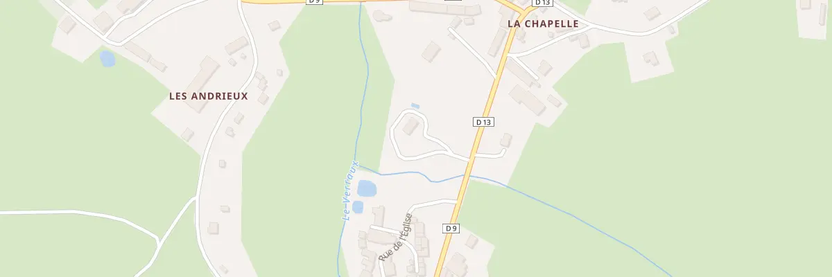 Plan du 1 La Chapelle à Parsac