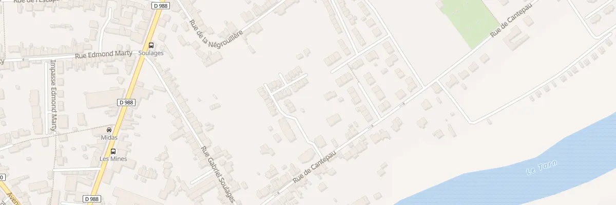 Plan du 101 Rue de Cantepau à Albi