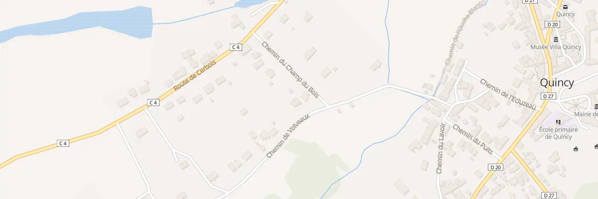 Plan du 2 Chem de Volveaux à Quincy