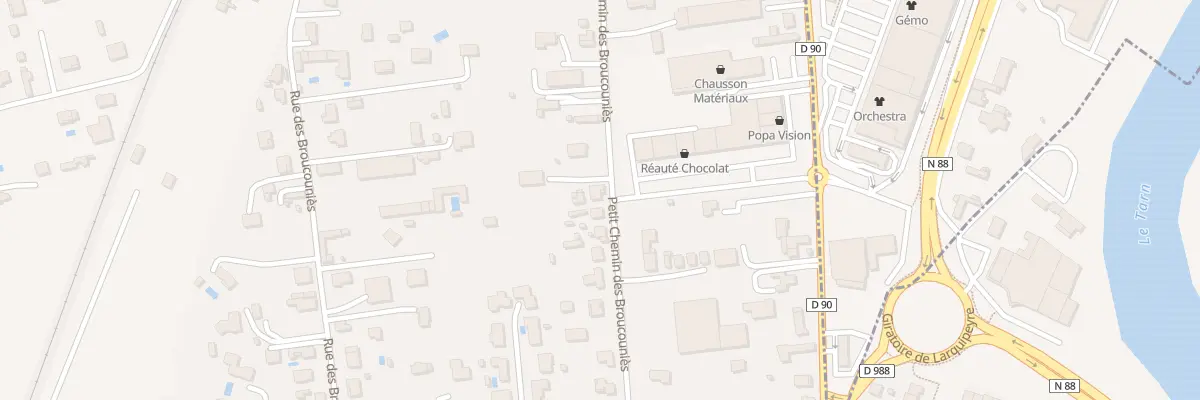 Plan du 29 Petit Chem des Broucounies à Albi