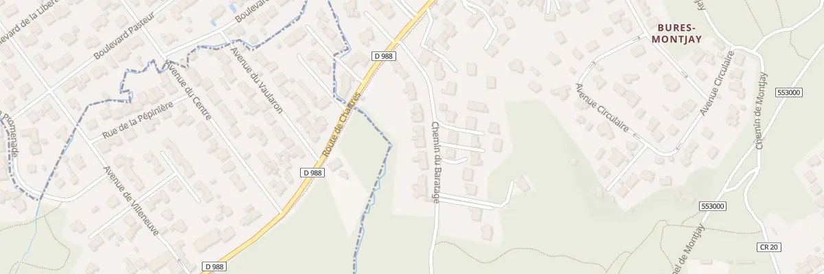 Plan du 8B Che du Baratage à Bures-sur-Yvette