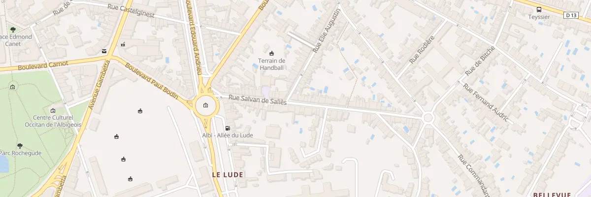Plan du 33 Rue Salvan de Salies à Albi