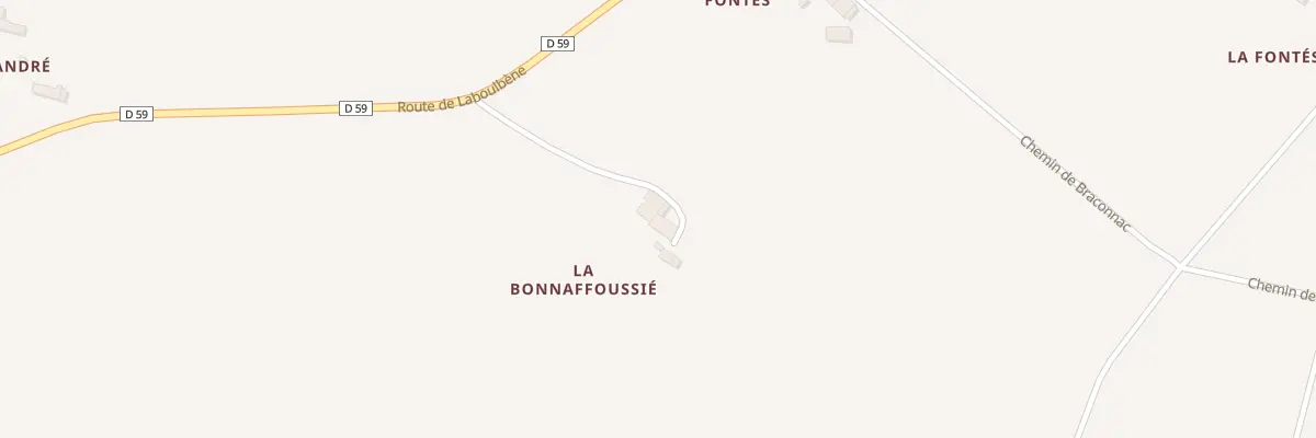 Plan du 5050 La Bonafousie à Jonquières