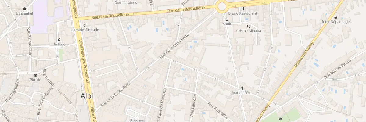 Plan du 13 Rue des Carmélites à Albi
