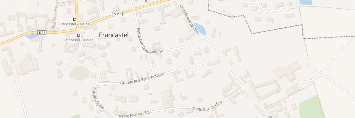 Plan du 9 Gr Grande Rue St Antoine à Francastel