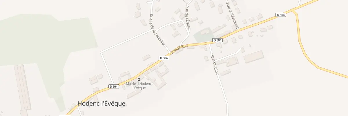Plan du 54 Gr Grande Rue à Hodenc-l’Évêque